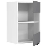 KÜCHENOBERSCHRANK 40/60/31 cm  in Anthrazit, Weiss  - Weiss/Anthrazit, Trend, Glas/Holzwerkstoff (40/60/31cm) - MID.YOU