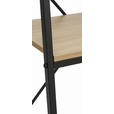 REGAL Naturfarben, Schwarz  - Schwarz/Naturfarben, Basics, Holzwerkstoff/Metall (60,5/148,5/34cm) - Xora