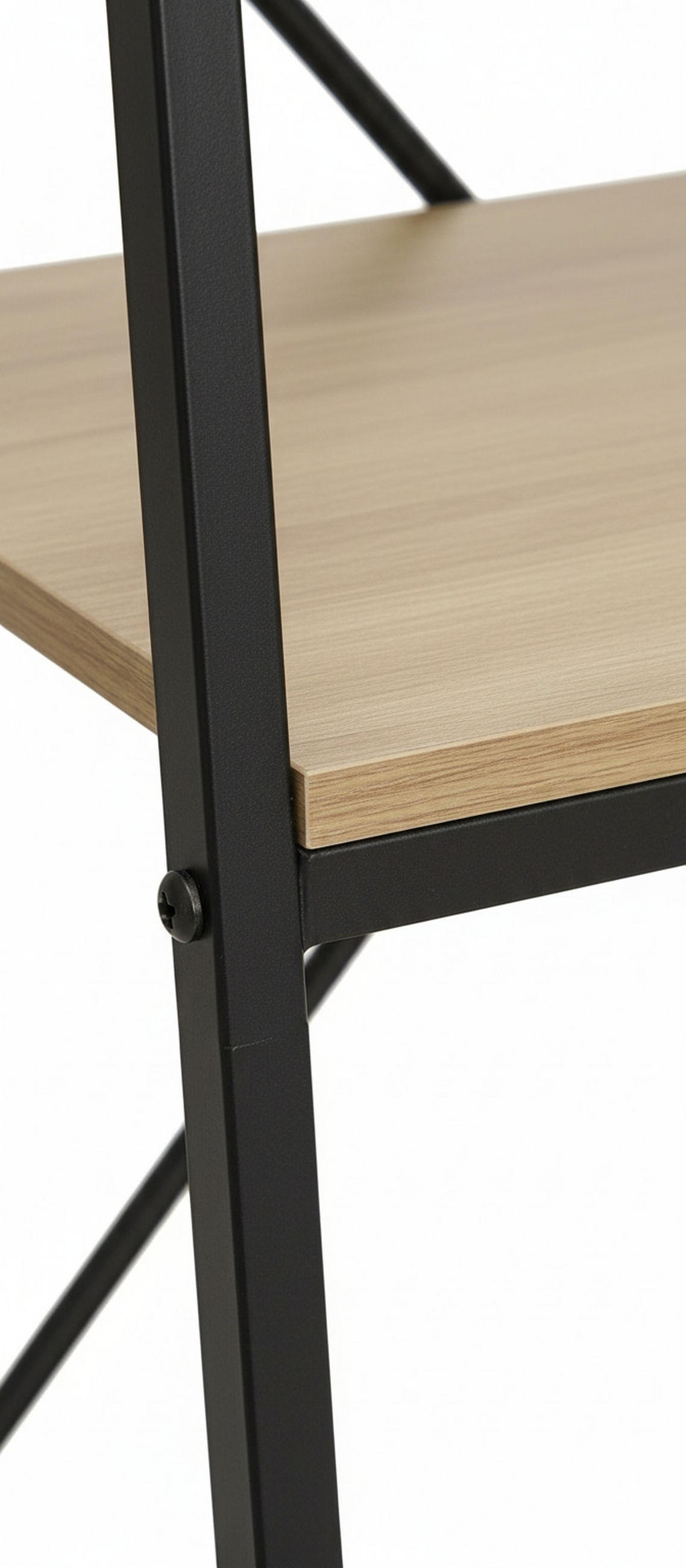 REGAL Naturfarben, Schwarz  - Schwarz/Naturfarben, Basics, Holzwerkstoff/Metall (60,5/148,5/34cm) - Xora