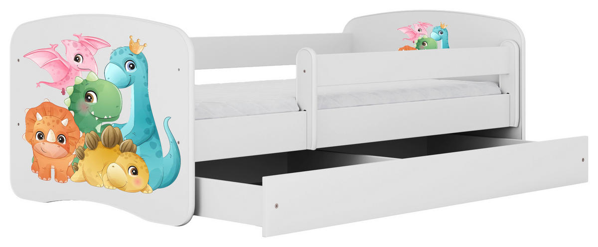 KINDER-/JUNIORBETT 80/160 cm  in Weiß  - Birkefarben/Weiß, MODERN, Holz/Holzwerkstoff (80/160cm) - MID.YOU