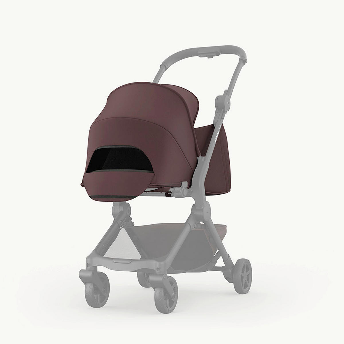 KOŠARA ZA SPAVANJE    - boje crnog vina, Basics, tekstil (70/30/17cm) - BEBETTO