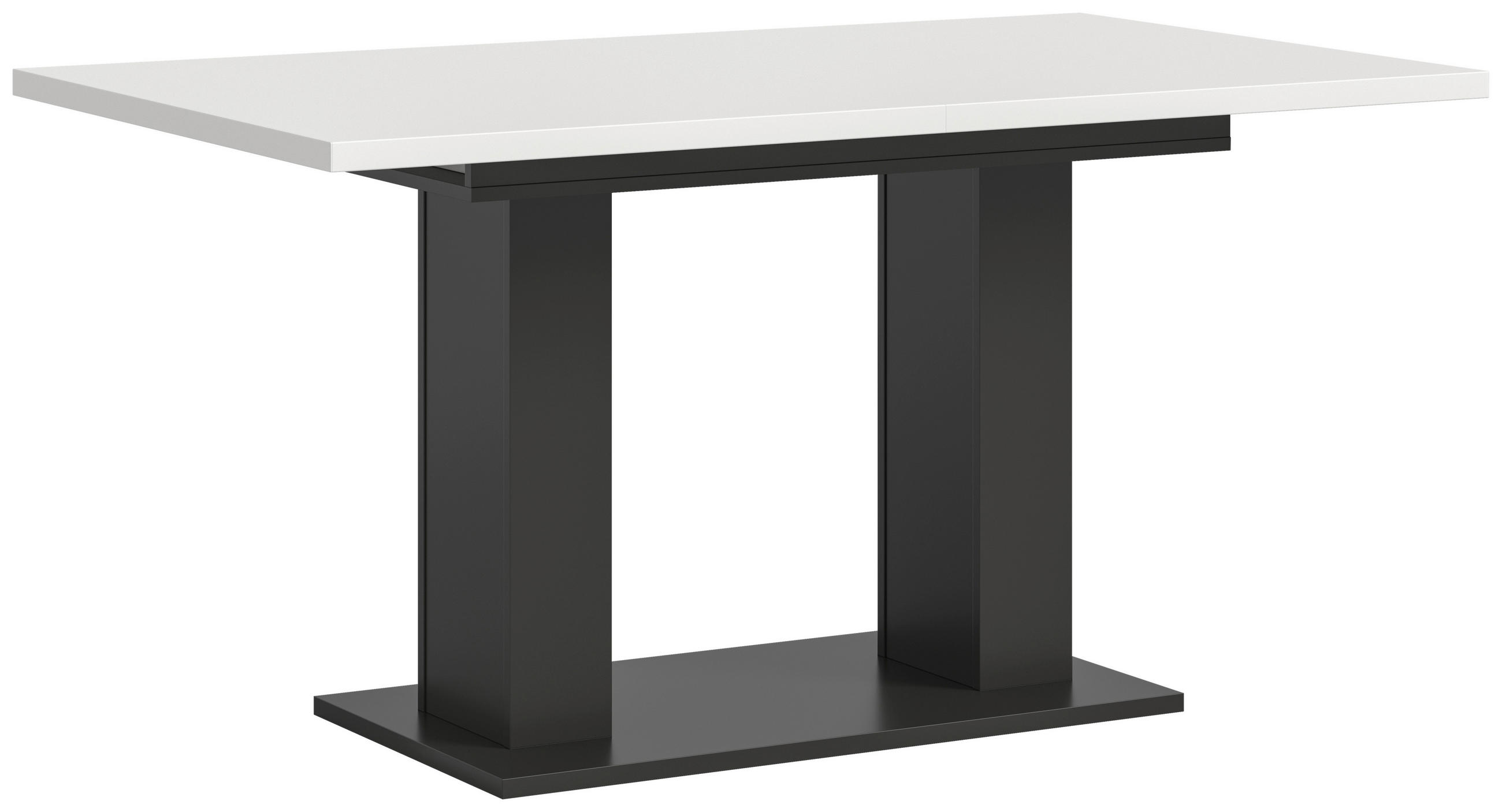 AUSZIEHTISCH Weiß rechteckig  ausziehbar  - Weiß/Grau, KONVENTIONELL, Holzwerkstoff (150-190/90/76cm) - MID.YOU