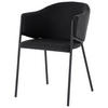 ARMLEHNSTUHL  in Eisen Flachgewebe  - Schwarz, MODERN, Holz/Textil (53/77/60cm) - MID.YOU