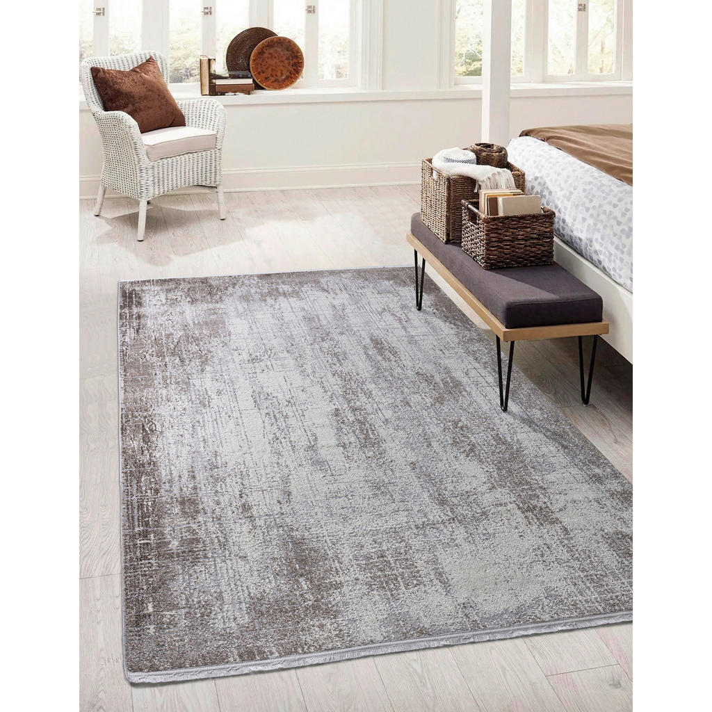 Thumbnail - Novel Webteppich, Creme, Beige, Textil, Abstraktes, rechteckig, 160x230 cm, Oeko-Tex® Standard 100, für Fußbodenheizung ...