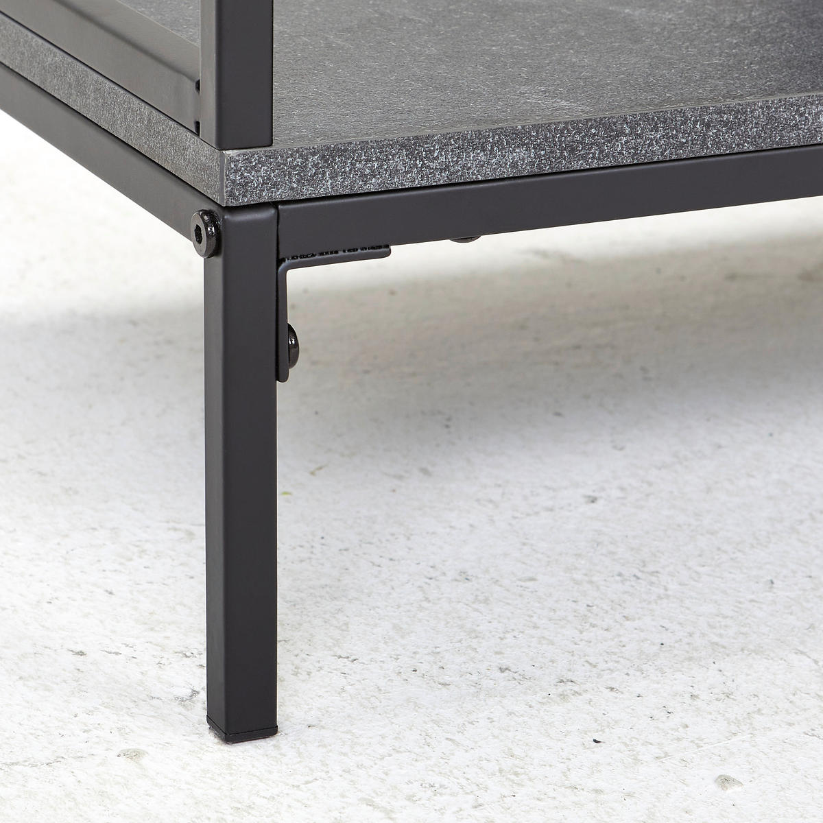 ETAJERĂ  70/122/35 cm gri, negru  - negru/gri, Modern, metal/material pe bază de lemn (70/122/35cm) - PBJ