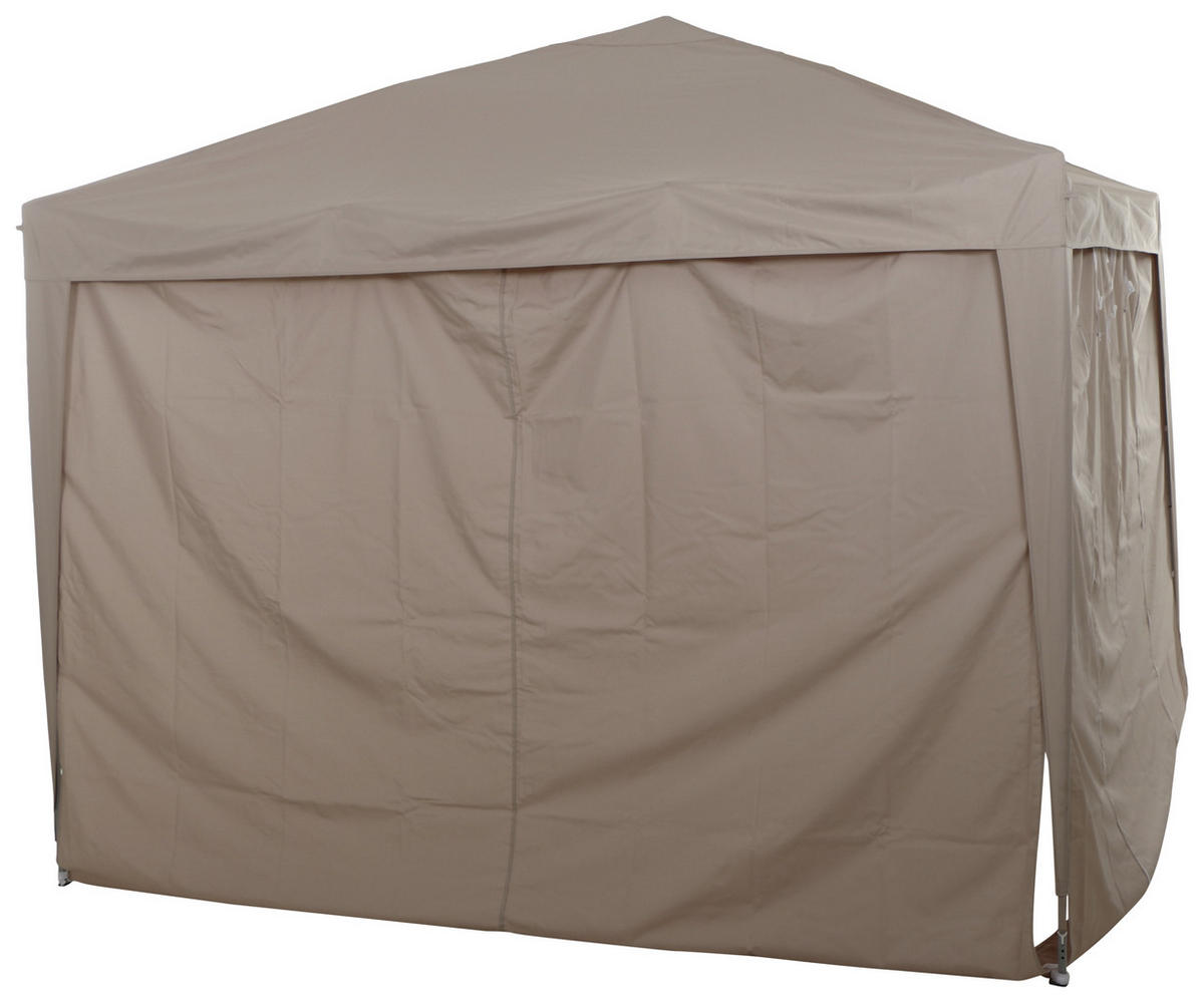 PAVILLON 300/260/300 cm   - Taupe/Grau, KONVENTIONELL, Textil/Metall (300/260/300cm) - Siena Garden