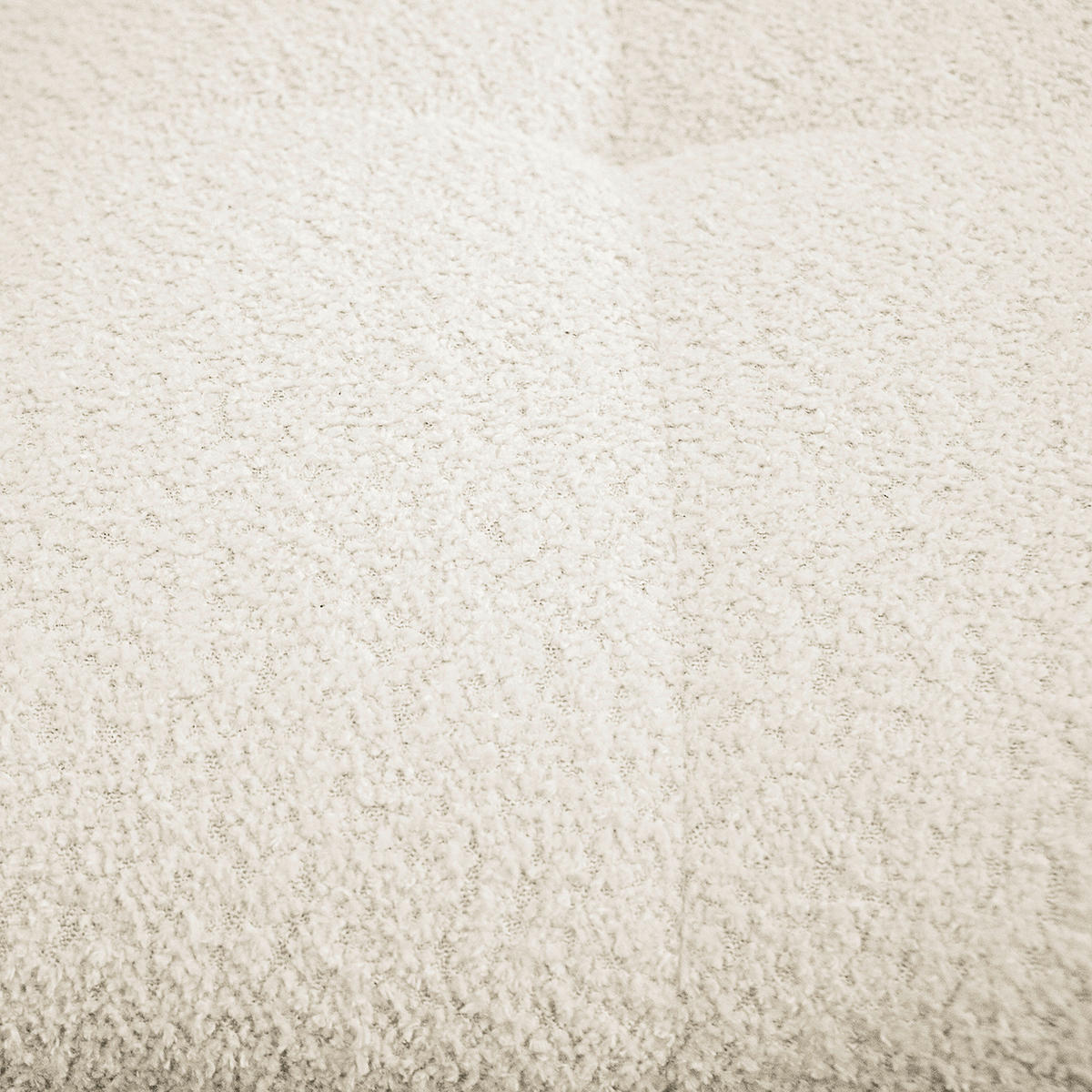 Ecksofa inkl. Hocker Weiß Bouclé  - Schwarz/Weiß, Design, Holz/Textil (174/247cm) - MID.YOU