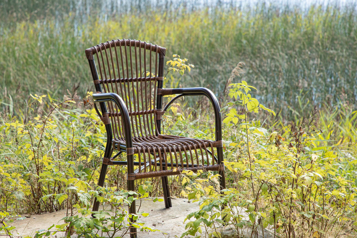 GARTENSESSEL Aluminium Braun  - Braun, KONVENTIONELL, Metall (55/90/63cm) - Gardenson