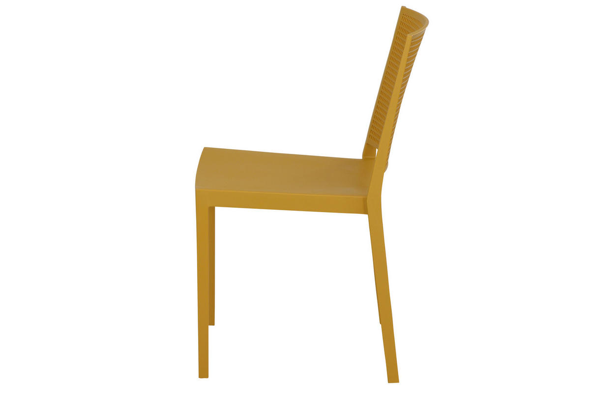 GARTENGARNITUR 5-teilig  - Anthrazit/Gelb, Basics, Kunststoff/Metall (90/80/160cm) - Siena Garden