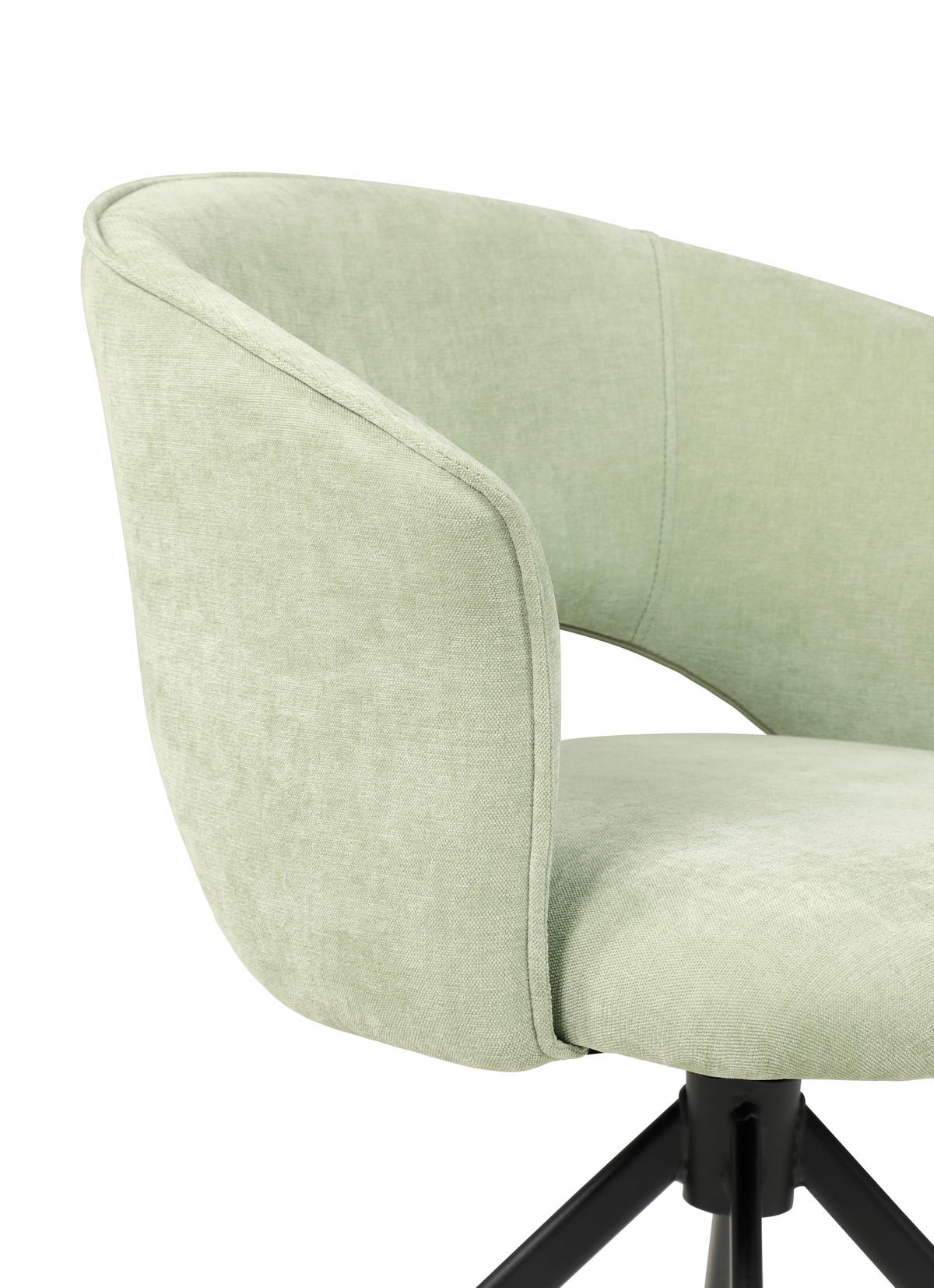 ARMLEHNSTUHL  in Stahl Chenille  - Beige/Schwarz, Basics, Textil/Metall (61,5/78,5/59cm) - Tom Tailor