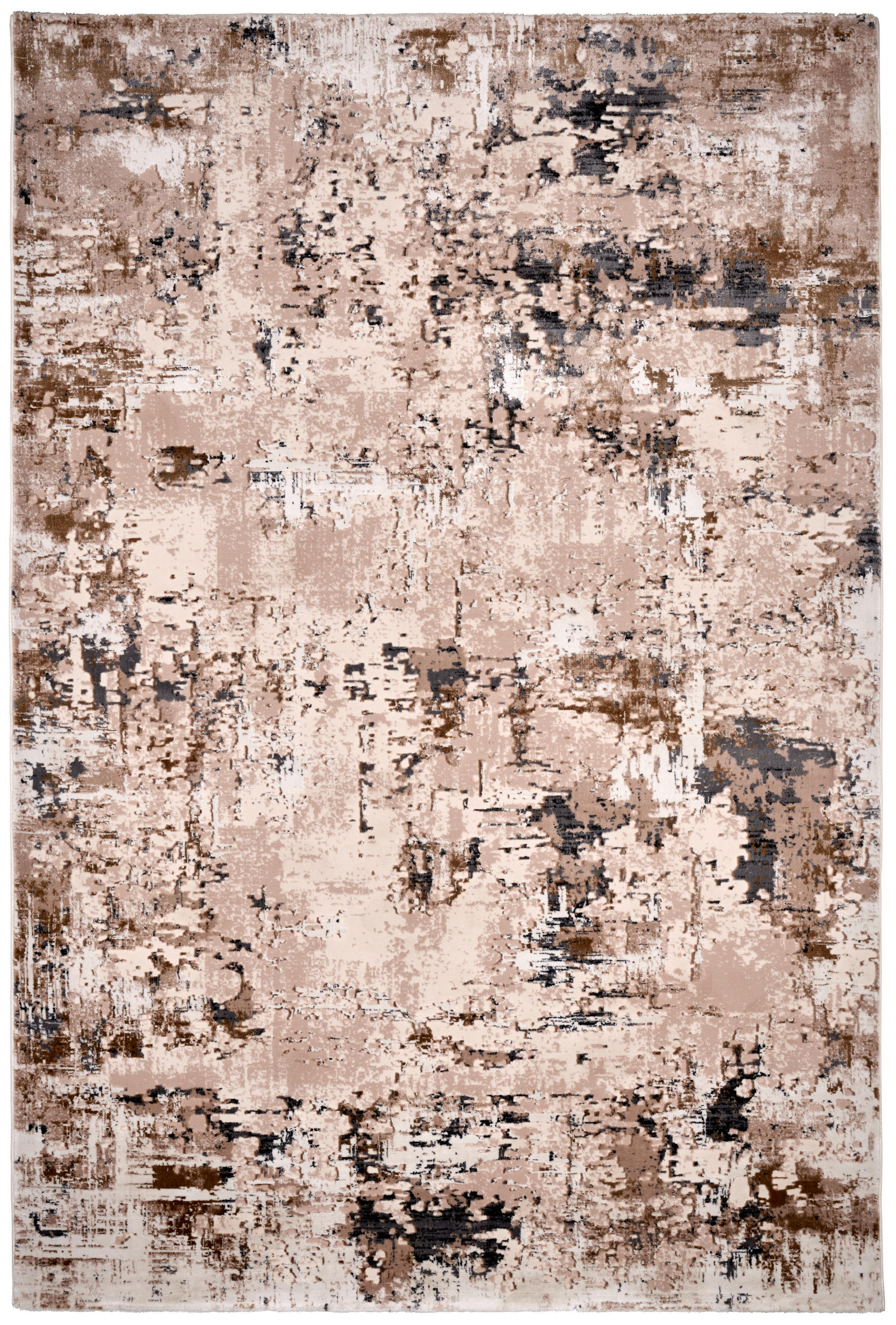 VÄVD MATTA 240/340 cm Elegance  - beige/grå, Design, textil (240/340cm) - Novel