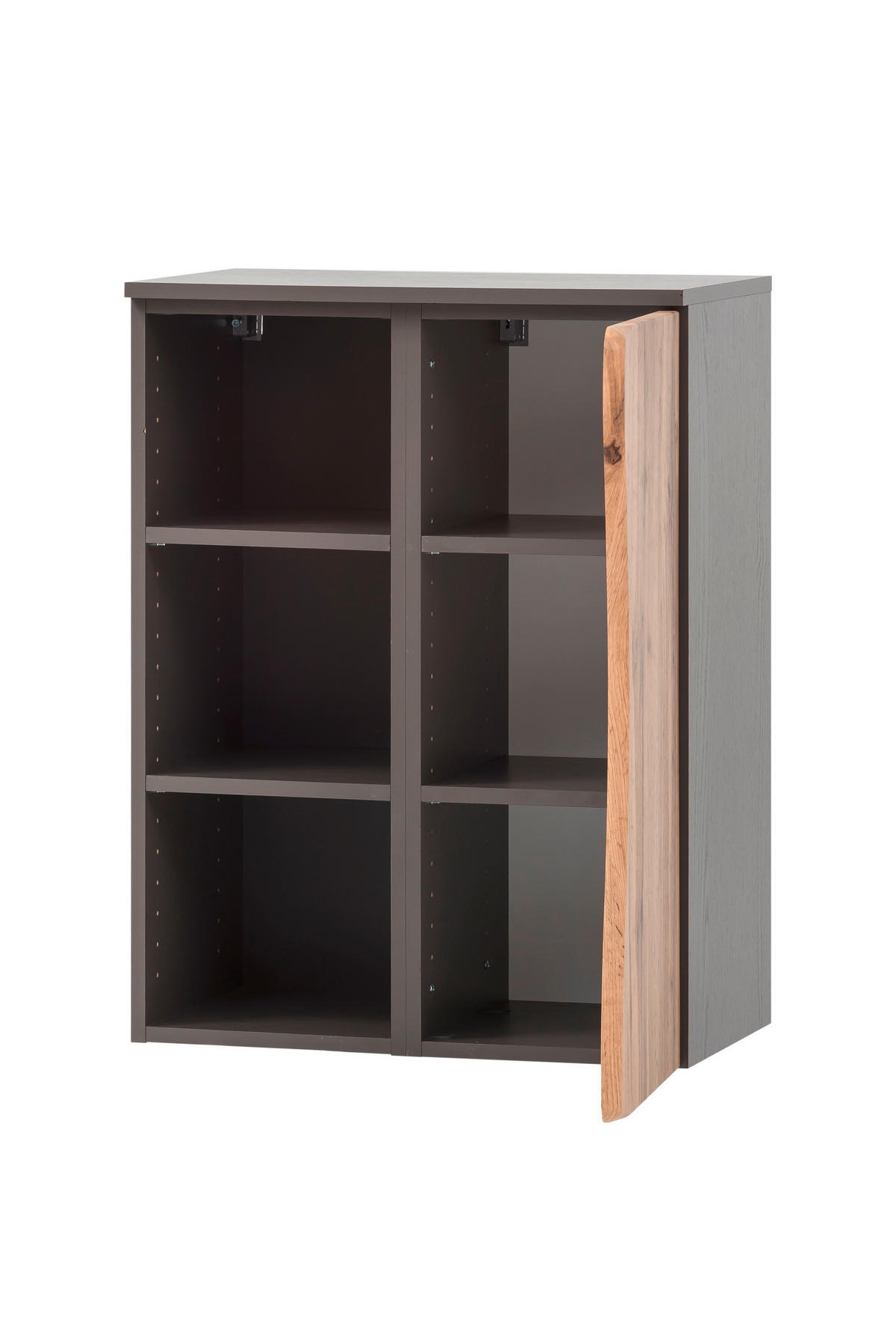 UNTERSCHRANK 60/79/35 cm   - Silberfarben/Eiche Wotan, Natur, Holzwerkstoff/Kunststoff (60/79/35cm) - Xora