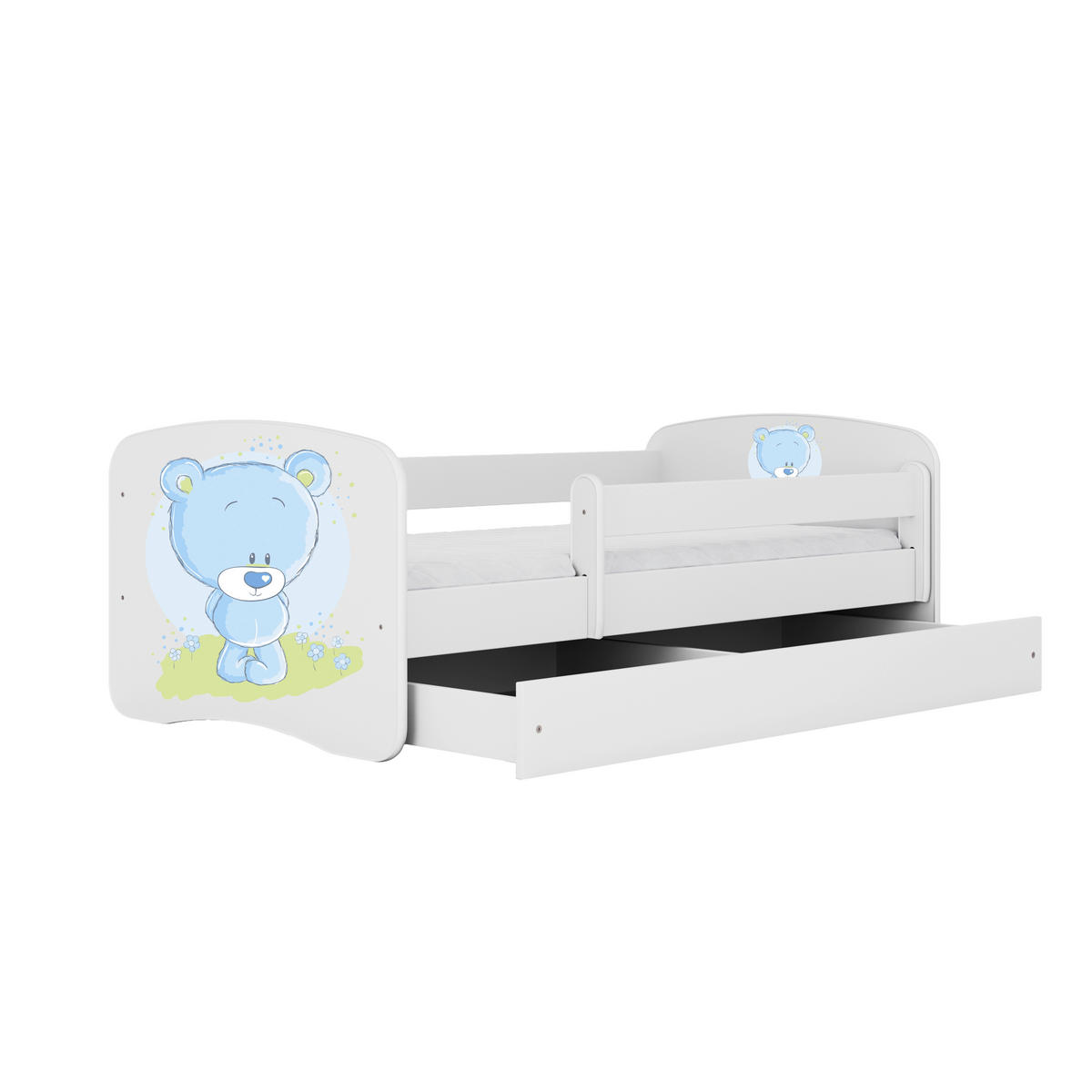 KINDER-/JUNIORBETT 80/160 cm  in Weiß  - Birkefarben/Weiß, MODERN, Holz/Holzwerkstoff (80/160cm) - MID.YOU