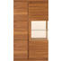 VITRINE Amerikanischer Nussbaum furniert Nussbaumfarben - Nussbaumfarben/Schwarz, Design, Glas/Holz (115/206/43cm) - VENJAKOB