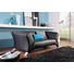ZWEISITZER-SOFA in Leder Schwarz - Alufarben/Schwarz, Design, Leder/Metall (210/73/91cm) - Rolf Benz ZWEISITZER-SOFA in Leder Schwarz - Alufarben/Schwarz, Design, Leder/Metall (210/73/91cm) - Rolf Benz