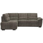ECKSOFA in Lederlook Hellbraun  - Hellbraun/Dunkelbraun, KONVENTIONELL, Kunststoff/Textil (193/251cm) - Cantus