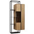 HÄNGEVITRINE in massiv Wildeiche, Balkeneiche Eichefarben - Eichefarben/Schwarz, MODERN, Glas/Holz (69,4/172,8/41,1cm) - Valnatura HÄNGEVITRINE in massiv Wildeiche, Balkeneiche Eichefarben - Eichefarben/Schwarz, MODERN, Glas/Holz (69,4/172,8/41,1cm) - Valnatura