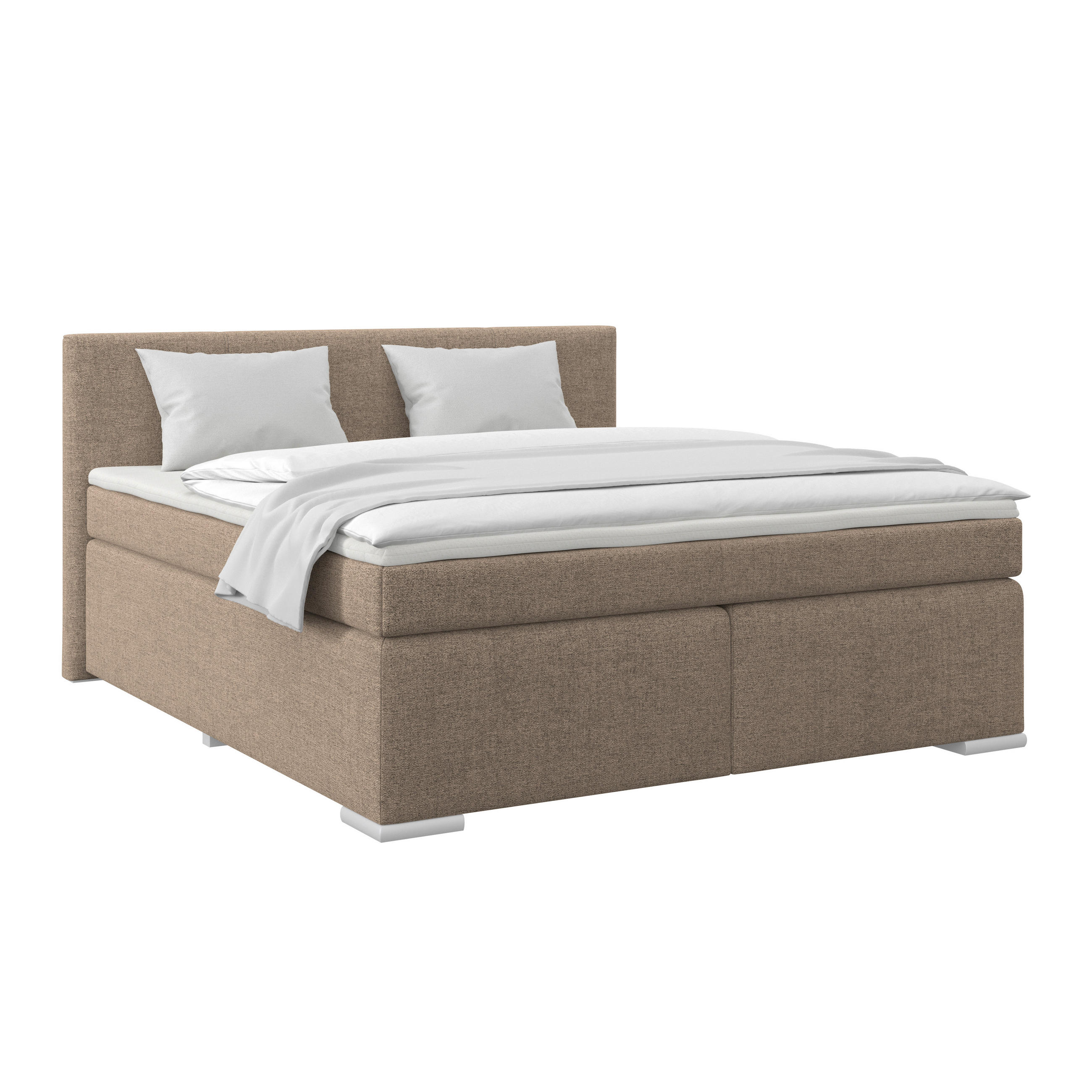 Boxspringbett Mira Cappuccino, Lf: 180x200cm