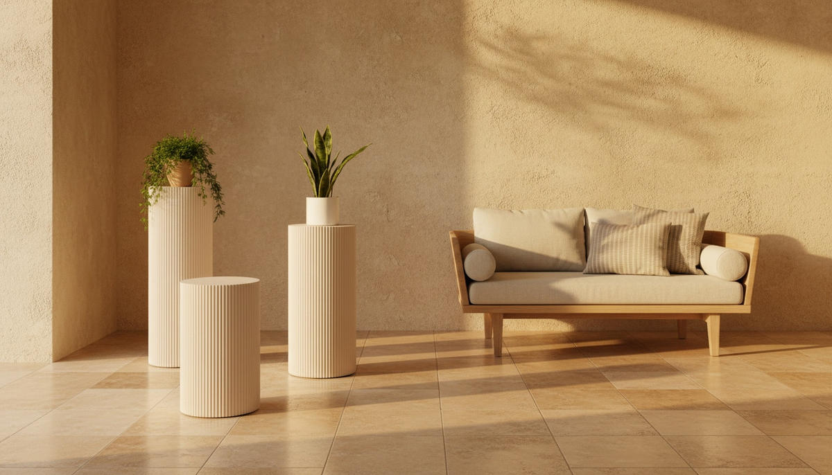 BLOMPIEDESTAL i trämaterial   30/80/30 cm  - naturfärgad, Trend, trämaterial (30/80/30cm) - Xora