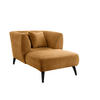 XXL-SESSEL in Bouclé Goldfarben  - Goldfarben/Schwarz, Modern, Holz/Textil (108/84/155cm) - MID.YOU