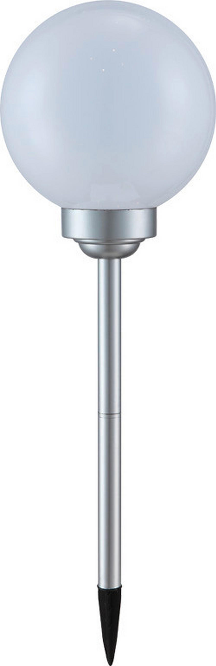 SOLARLEUCHTENSET 43/10 cm  3-teilig  - Silberfarben/Weiß, Basics, Kunststoff (43/10cm) - Ambia Garden