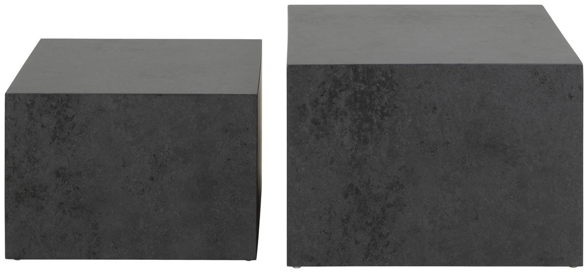 SADA KONFERENČNÍCH STOLKŮ, černá, kompozitní dřevo, 50/58/50/58/33/40 cm - černá, Design, kompozitní dřevo (50/58/50/58/33/40cm)