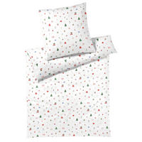 POSTELJNINA CHRISTMAS TREATS 140/200 cm mako saten modra  - modra, Basics, tekstil (140/200cm) - Elegante