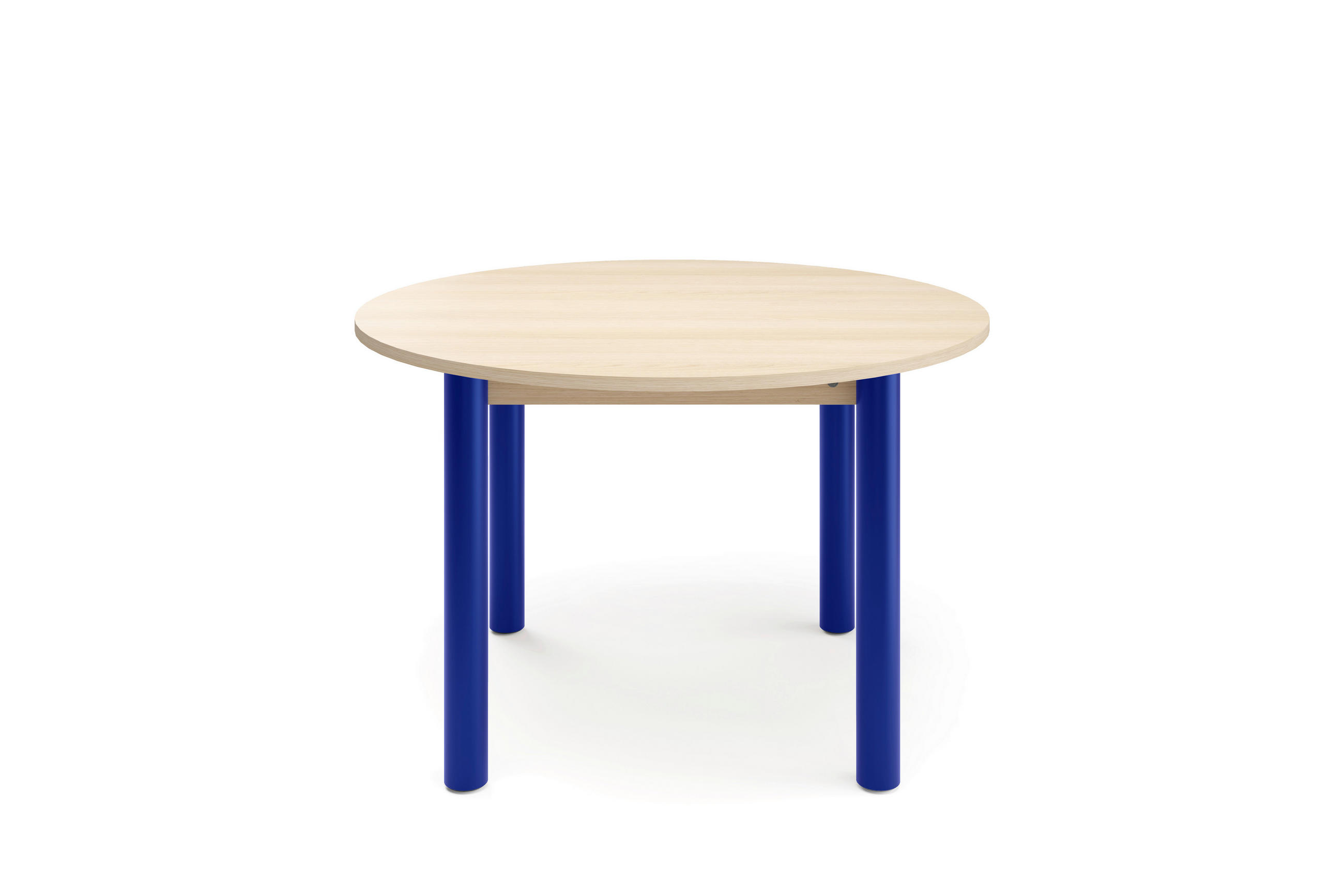 ESSTISCH in Metall, Holzwerkstoff 120/120/76 cm  - Blau/Hellbraun, Natur, Holzwerkstoff/Metall (120/120/76cm) - Tom Tailor