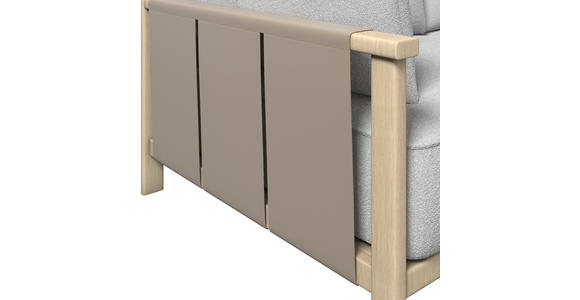 2-SITZER-SOFA Mari in Flachgewebe Taupe, Eschefarben, Sandfarben  - Sandfarben/Taupe, ROMANTIK / LANDHAUS, Holz/Textil (219/83/98cm) - Dieter Knoll
