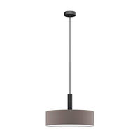 FÜGGŐLÁMPA 50/115 cm  - antracit, Basics, műanyag/textil (50/115cm)