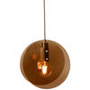 HÄNGELEUCHTE 21,5/278,5 cm  - Braun, Design, Glas/Metall (21,5/278,5cm) - It's about Romi