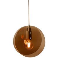 HÄNGELEUCHTE 21,5/278,5 cm  - Braun, Design, Glas/Metall (21,5/278,5cm) - It's about Romi