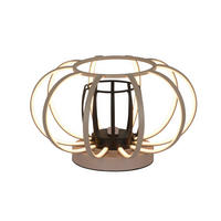 LED-TISCHLEUCHTE 30/18 cm   - Sandfarben/Schwarz, Basics, Metall (30/18cm)