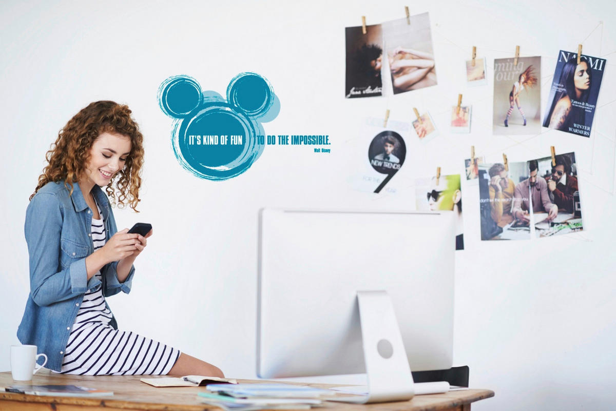 DEKORSTICKERS 50/70 cm     - klar/blå, Lifestyle, plast (50/70cm)