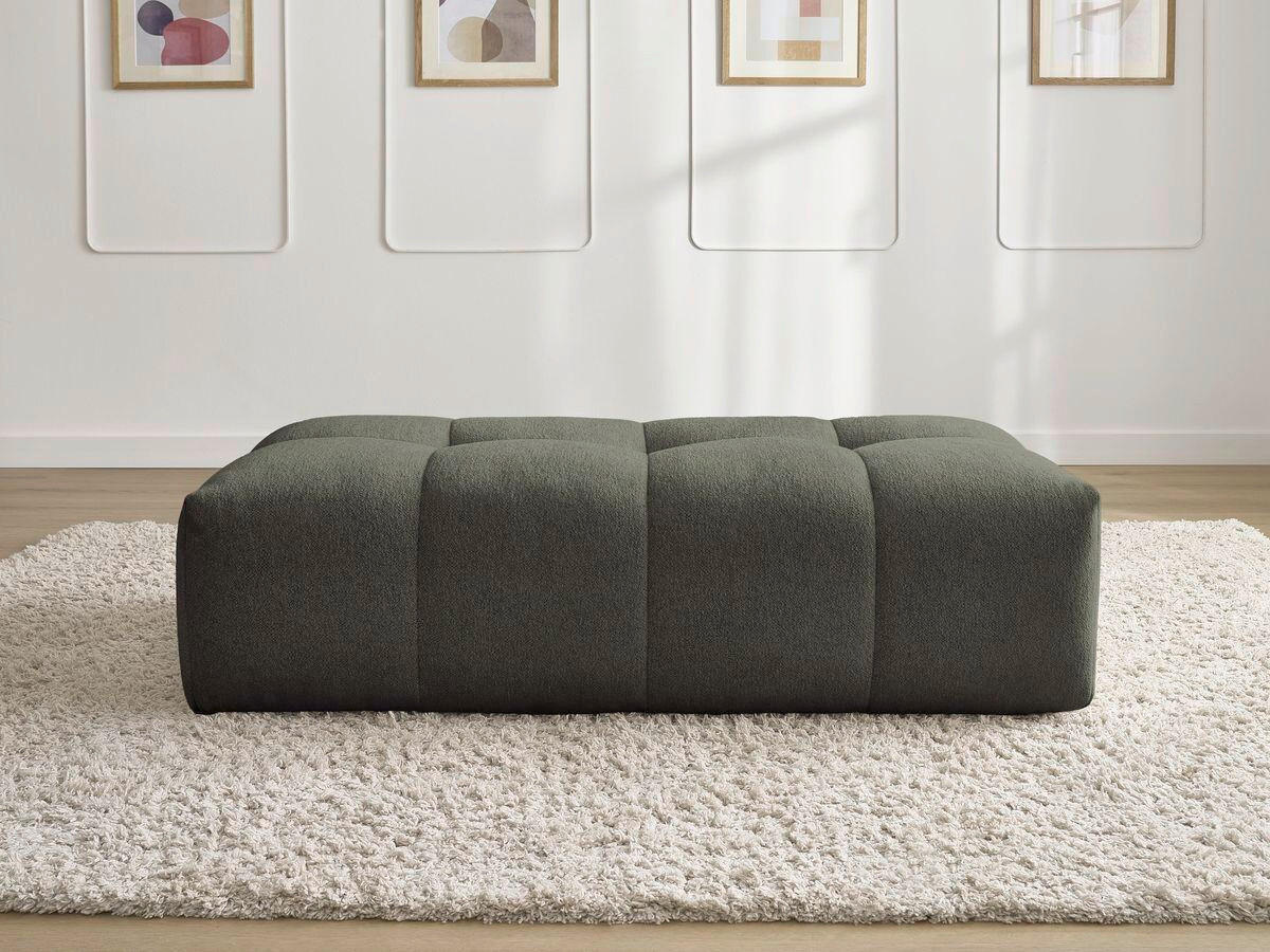 HOCKER EVEREST Flachgewebe Grün  - Schwarz/Grün, MODERN, Kunststoff/Textil (166/100/40cm)