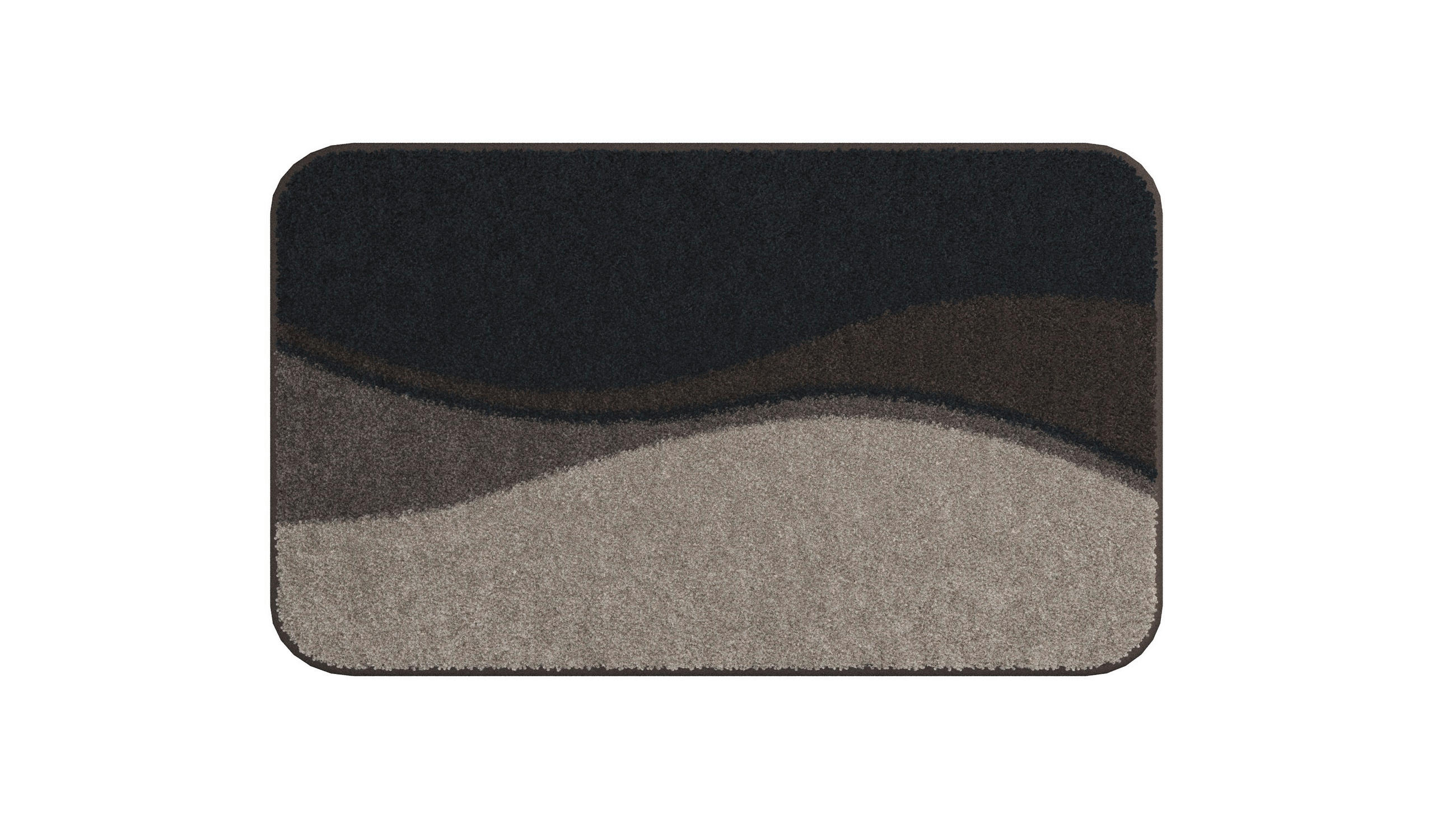 KOUPELNOVÁ PŘEDLOŽKA, 50/80 cm - hnědá, Basics, textil/plast (50/80cm) - Grund