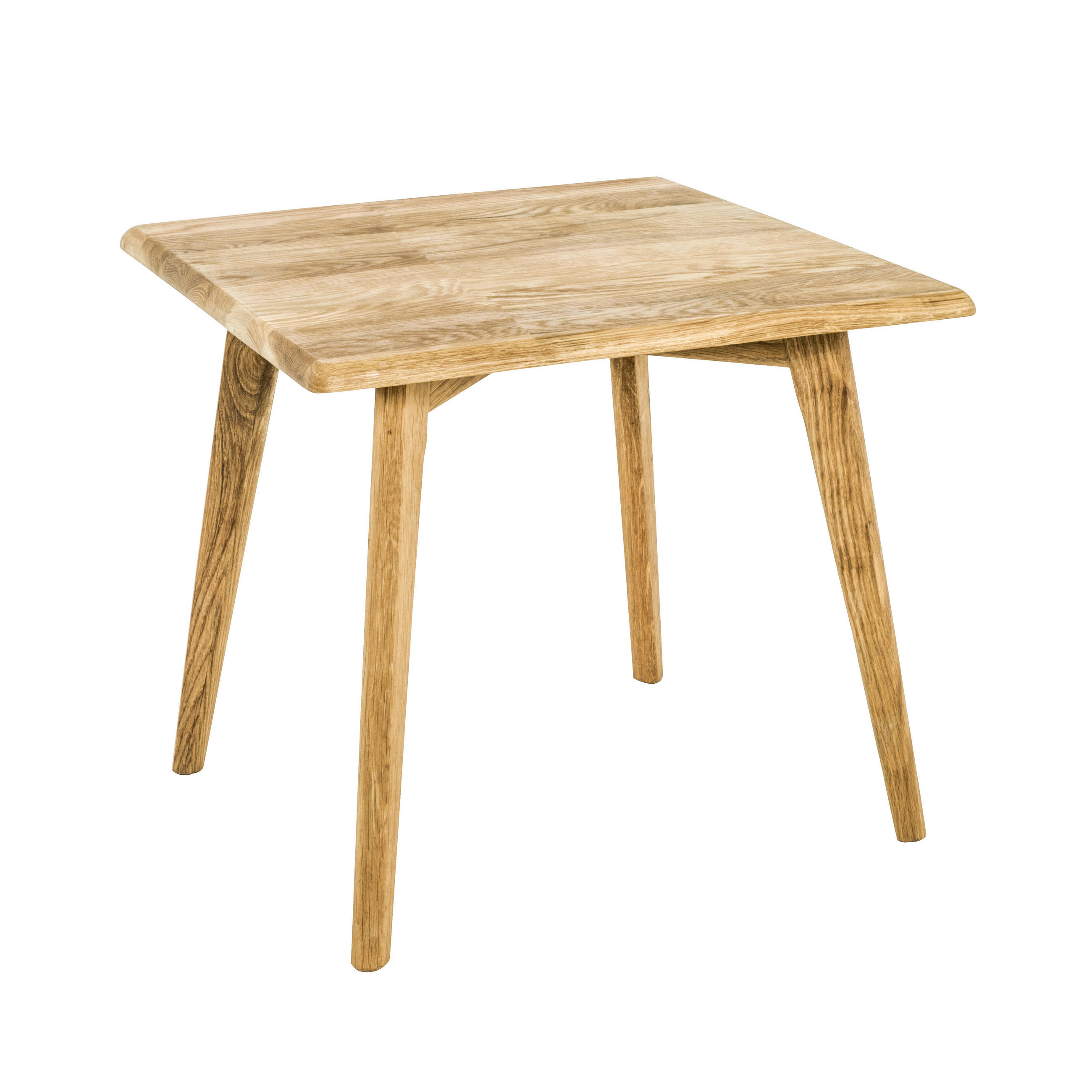 BEISTELLTISCH 45/45/45 cm Eiche massiv Eichefarben  - Eichefarben, Natur, Holz (45/45/45cm)