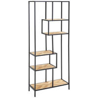 ETAJERĂ  70/171/30 cm culoare natur, negru  - culoare natur/negru, Design, lemn/metal (70/171/30cm) - MID.YOU