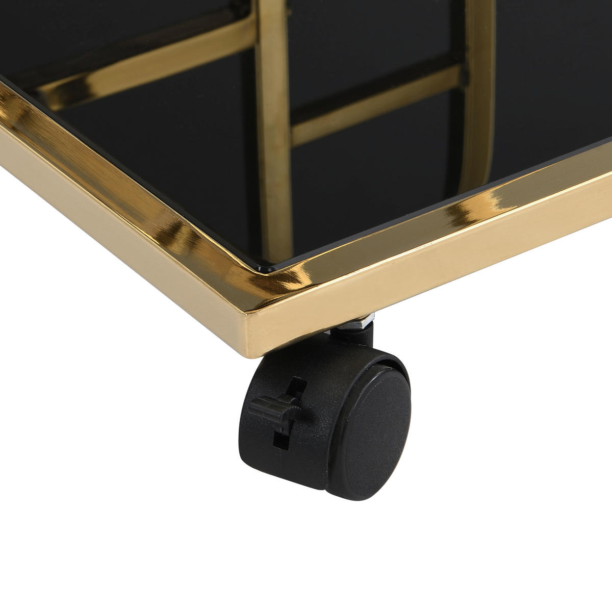 SERVIERWAGEN in Goldfarben  - Goldfarben, Design, Glas/Kunststoff (67,5/43/83,5cm) - MID.YOU
