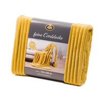 WOHNDECKE  - Senfgelb, Basics, Kunststoff (150/200cm)