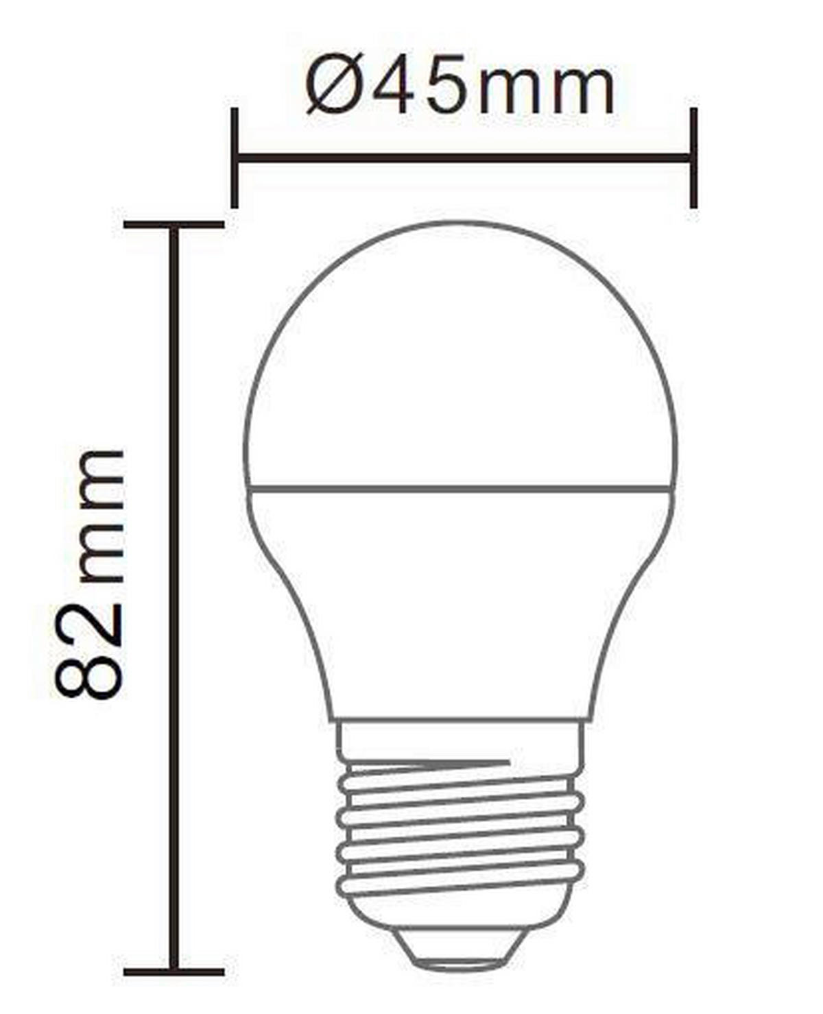 LED IZZÓ   6 W E27  - opál, Basics, műanyag (4,7/8,8cm)