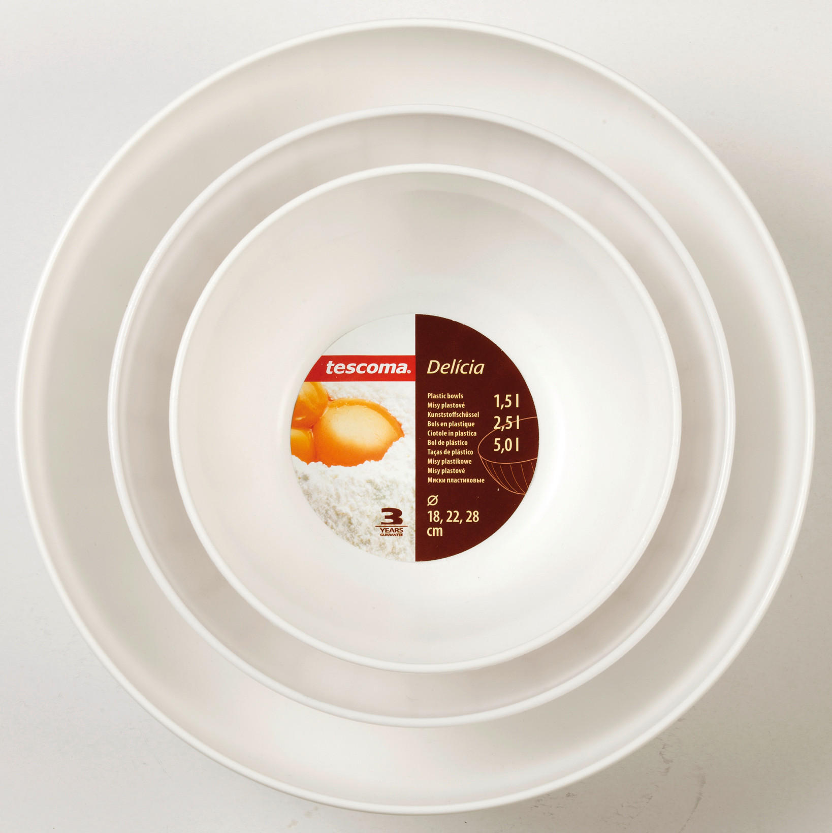 SADA MÍS NA MIEŠANIE, plast, 28/11.5/28 cm  - Basics, plast (28/11.5/28cm) - Tescoma