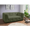 2-SITZER-SOFA Mikrofaser Grün  - Schwarz/Grün, Design, Kunststoff/Textil (184/72/95cm) - Livetastic