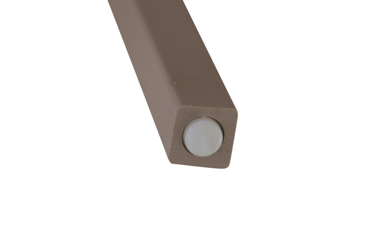 GARTENGARNITUR 5-teilig Stahl  - Taupe/Anthrazit, Basics, Kunststoff/Metall (80/80/80cm) - Siena Garden