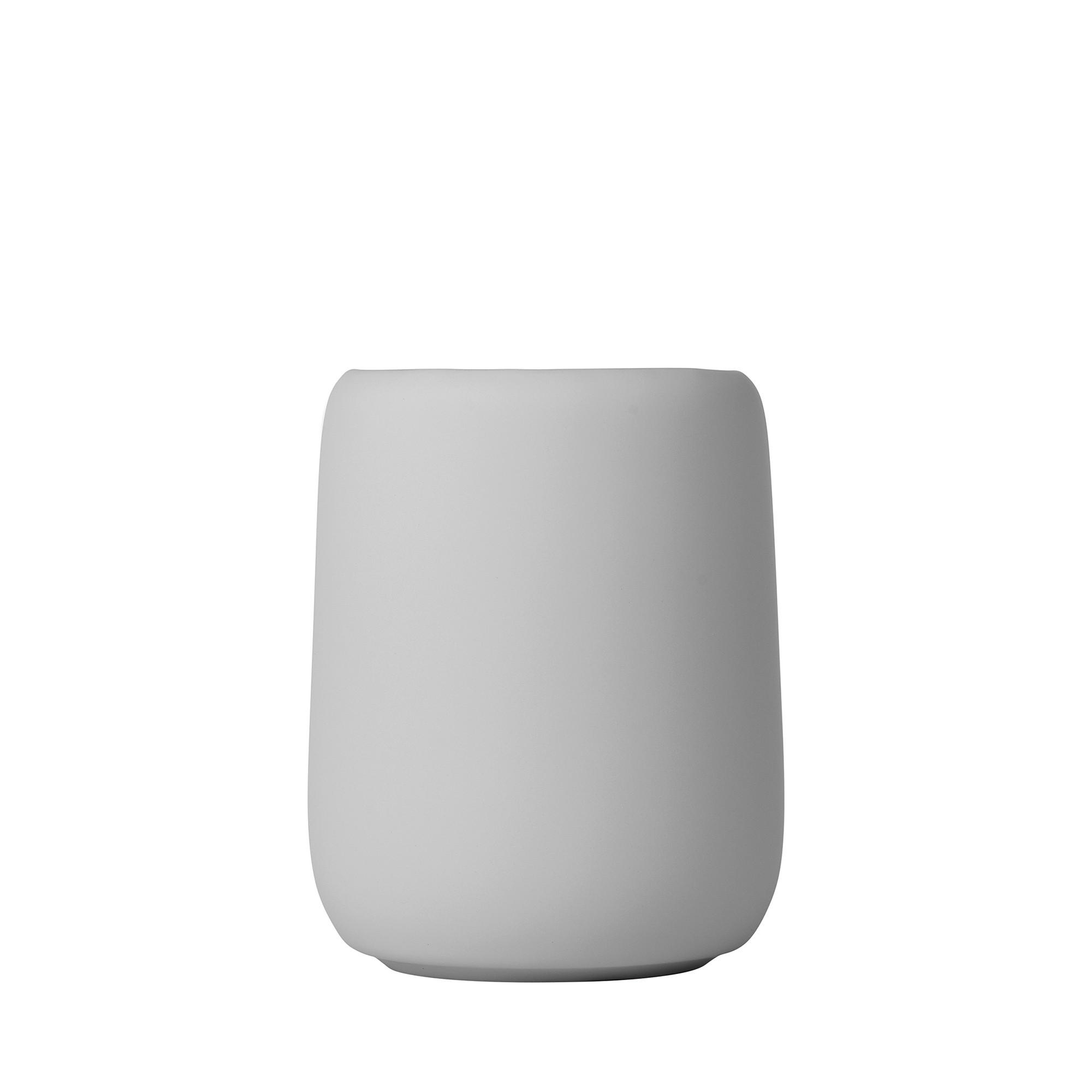 ZAHNPUTZBECHER  - Hellgrau, Basics, Stein (8,5/11cm) - Blomus