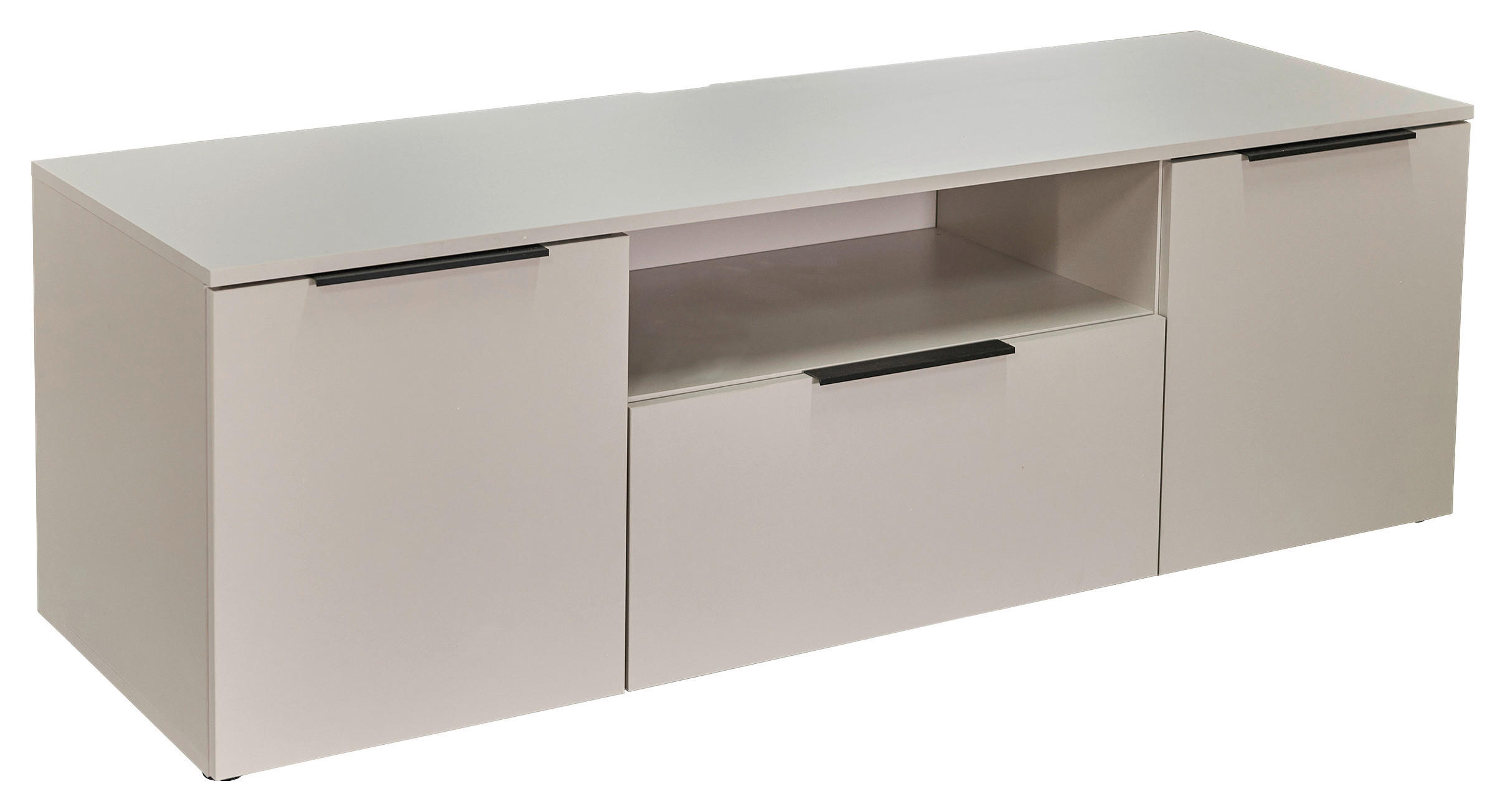 LOWBOARD  160/51,7/50 cm  Beimöbel erhältlich, stehend  - Kaschmir/Schwarz, KONVENTIONELL, Holzwerkstoff/Kunststoff (160/51,7/50cm) - Xora