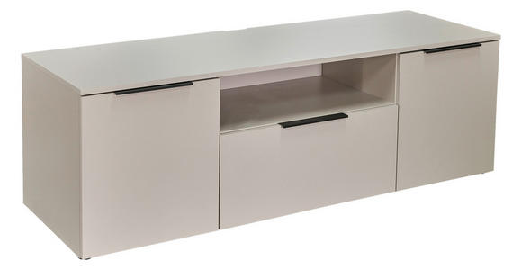 LOWBOARD  160/51,7/50 cm  Beimöbel erhältlich, stehend  - Kaschmir/Schwarz, KONVENTIONELL, Holzwerkstoff/Kunststoff (160/51,7/50cm) - Xora