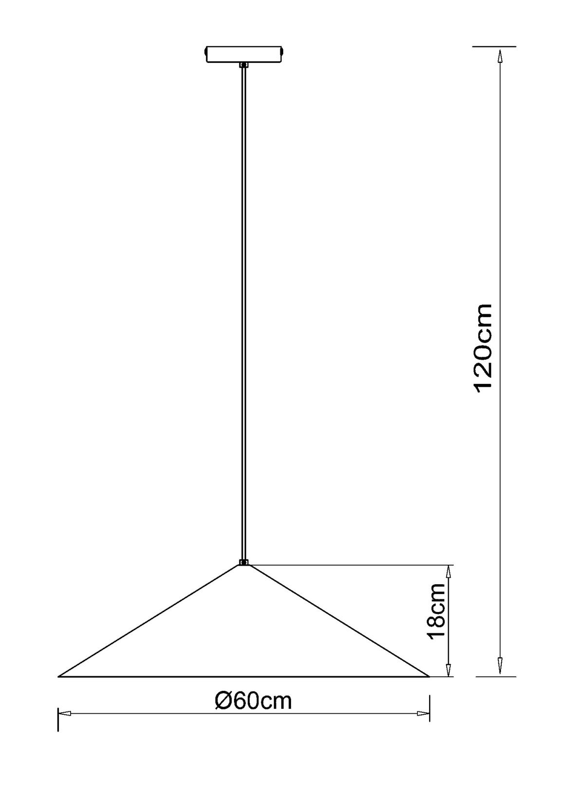 HÄNGELEUCHTE 60/120 cm  - Dunkelgrau/Schwarz, Design, Metall (60/120cm) - Collet's Monde