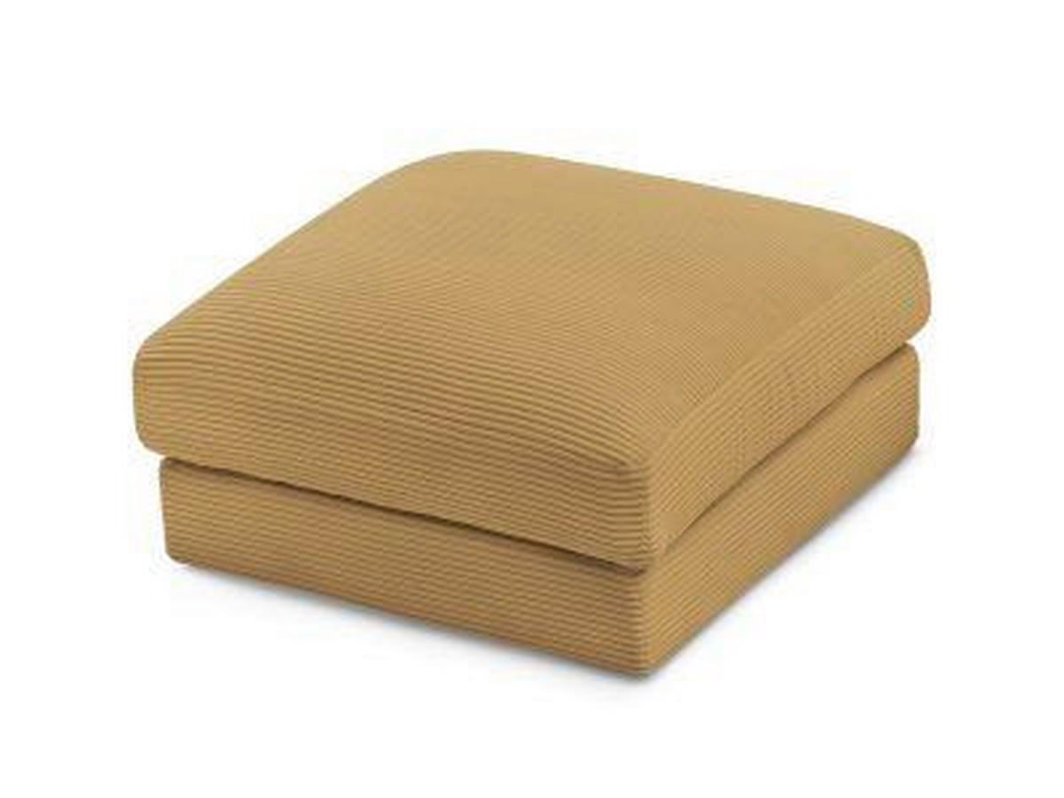 HOCKER LEONARD Cord Gelb  - Gelb/Schwarz, MODERN, Kunststoff/Textil (86/43/86cm)