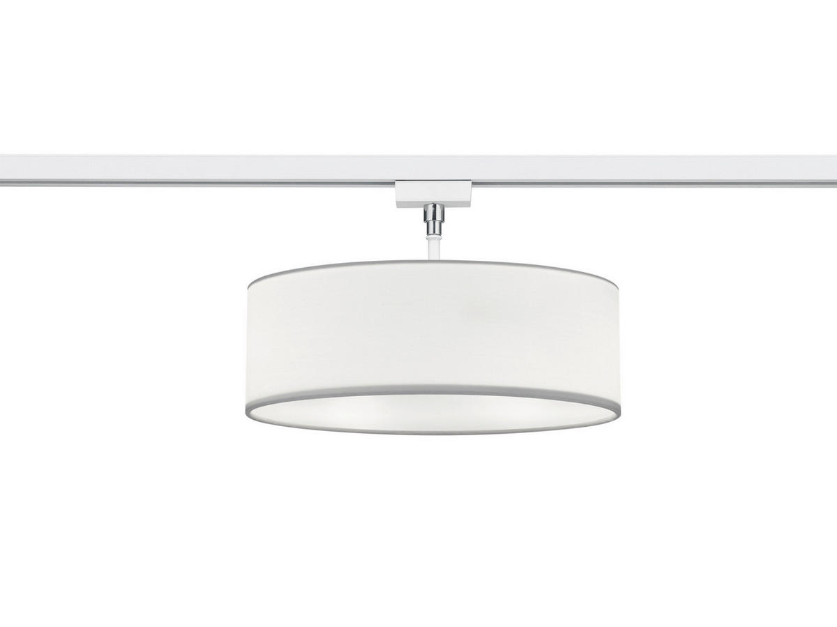 SCHIENENSYSTEM-HÄNGELEUCHTE - Weiss, Design, Textil (30/16,3cm) - Trio Leuchten